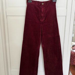 & Other Stories Wide Leg Corduroy Pants Size 0